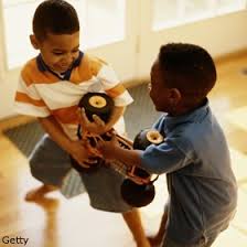 children arguing in playground